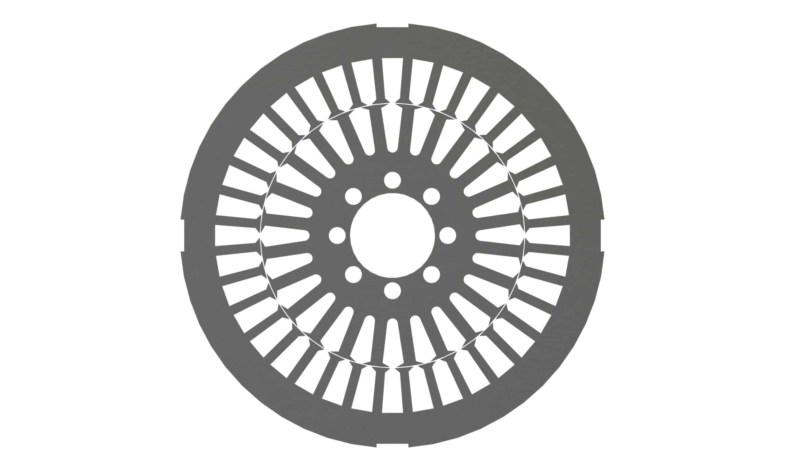 Rotorblech und Statorblech, Elektroblech Laserfeingeschnitten